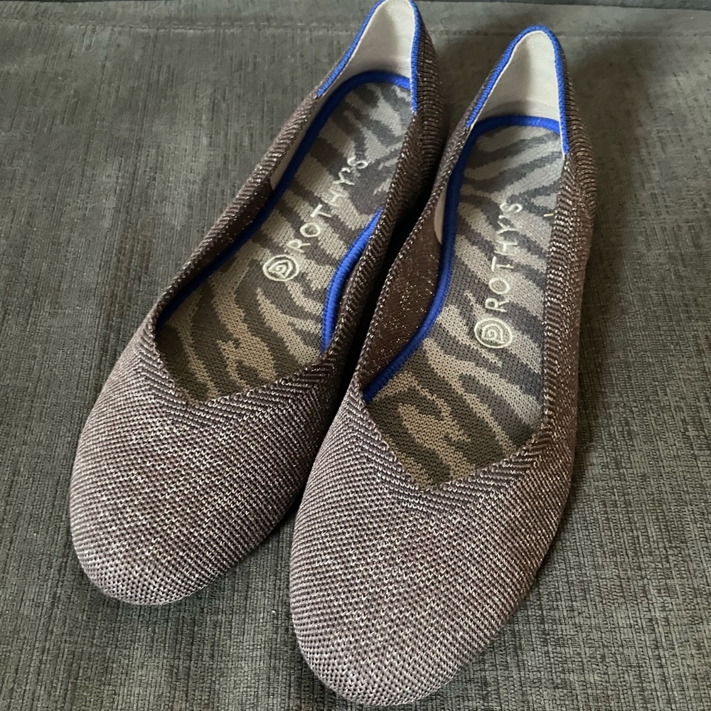 Rothy's Women's twilight metallic Flats 9.5